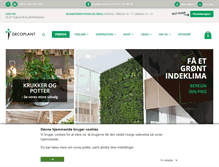 Tablet Screenshot of decoplant.dk